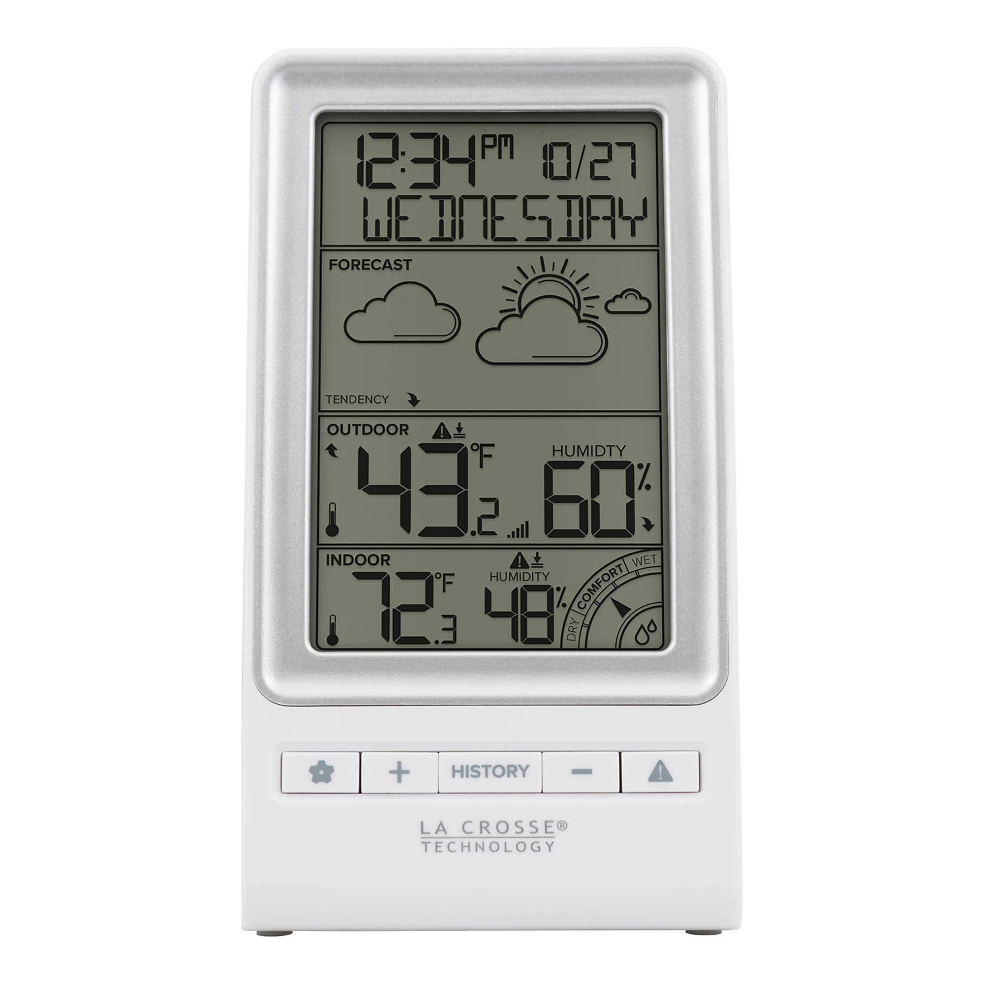 LaCrosse Technology, WIRELESS FORECAST STATION, Display Type LCD, Model# 308-1415FCT